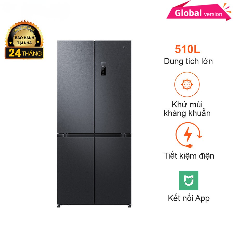Tủ lạnh Xiaomi Mijia Cross Door 510L – Bản Quốc Tế, Bảo hành hãng.